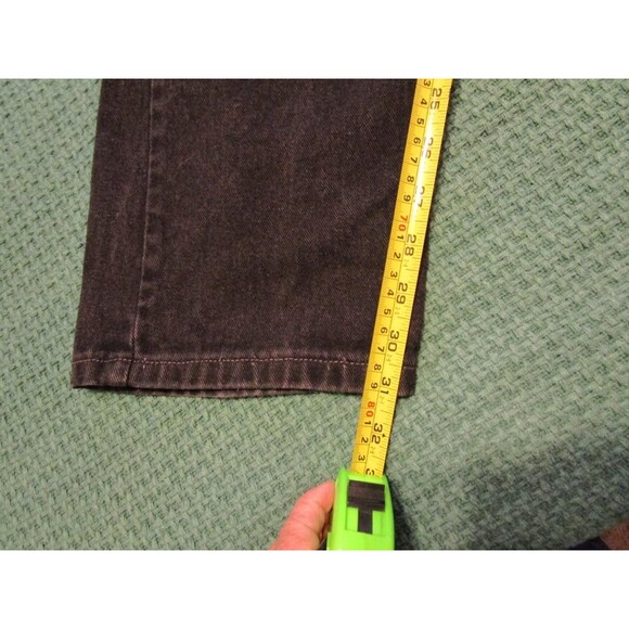 LEVI 505 Black Denim Jeans-Regular Fit  34 x 32 - Picture 6 of 6